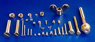 Brass Bolts Nuts Screws fasteners Turned Parts